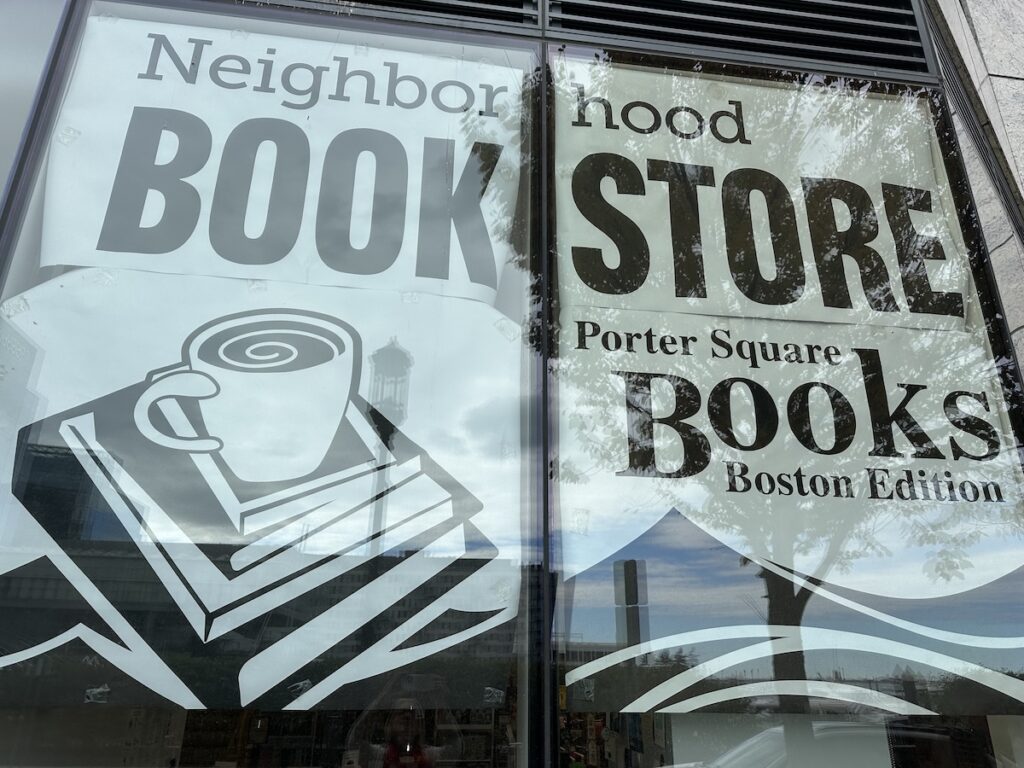 Porter Square Books café where the Literary Division lunch took place.