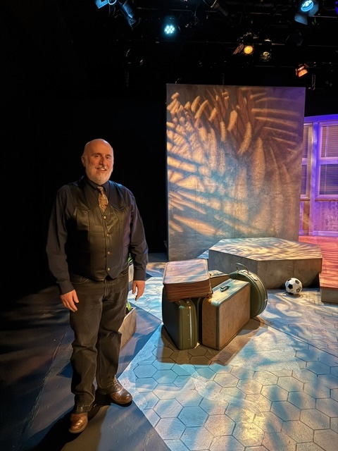 Steve Smith on the set of An Orchard for Chekhov